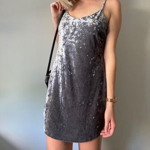 Velvet Silver Dress